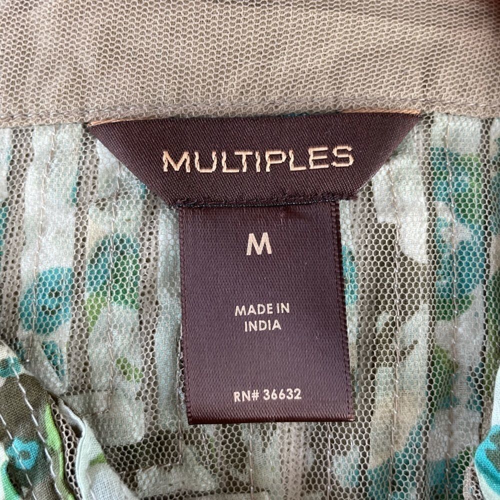 Multiples Full Zip Jacket Top Size M EUC - image 8